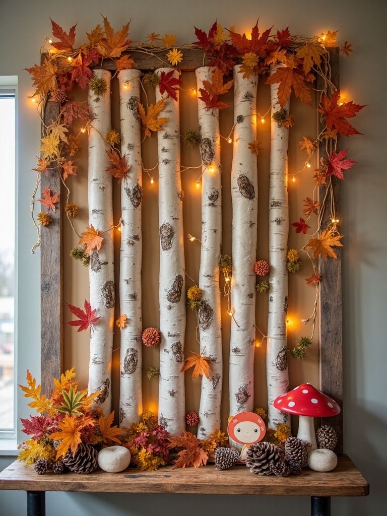 enchanting woodland birthday display