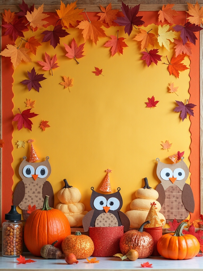 fall birthday bulletin board