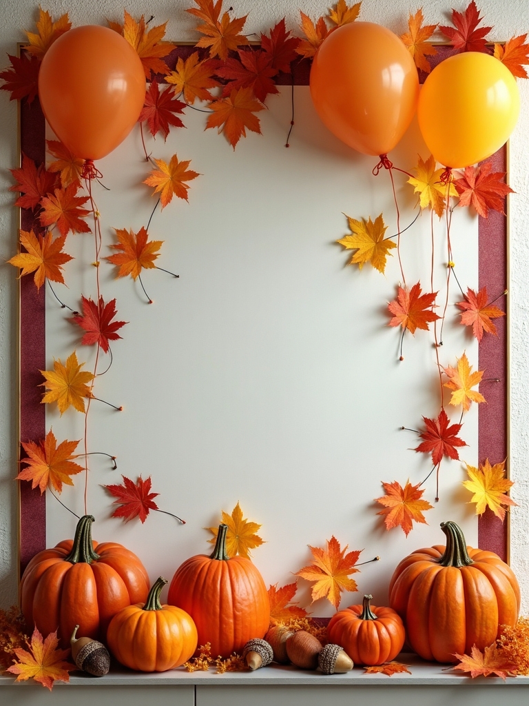 fall colors birthday display