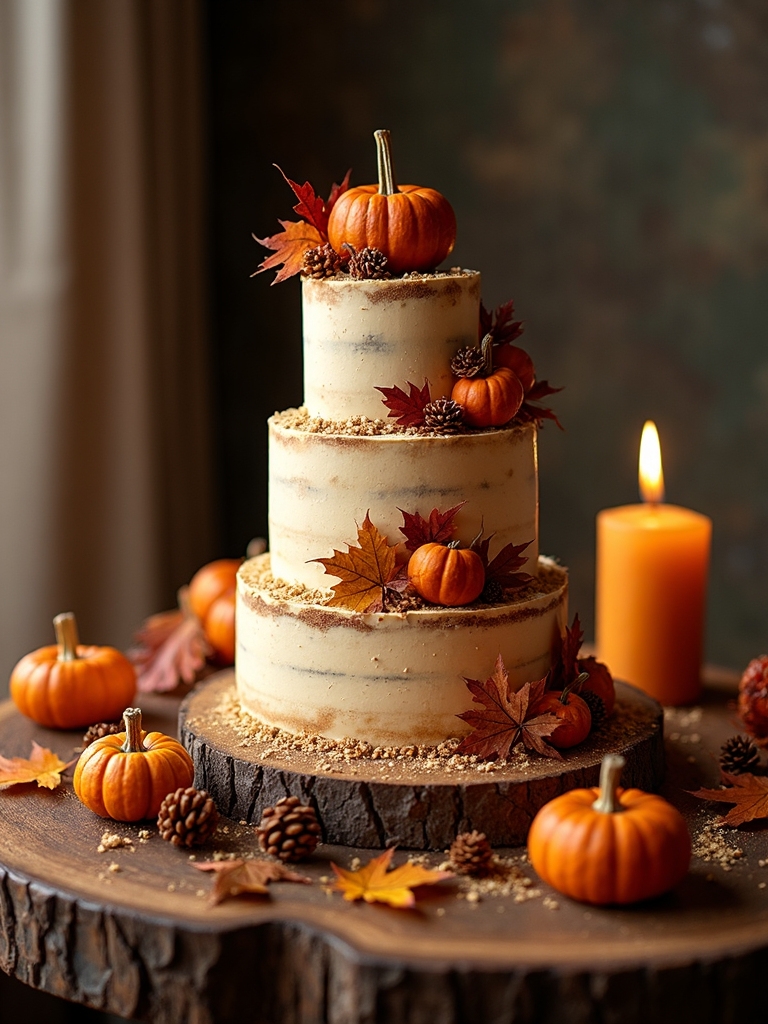 fall themed birthday cake decorations