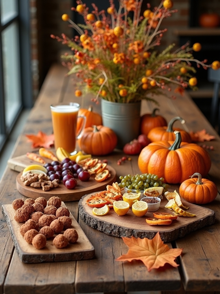 interactive fall food stations