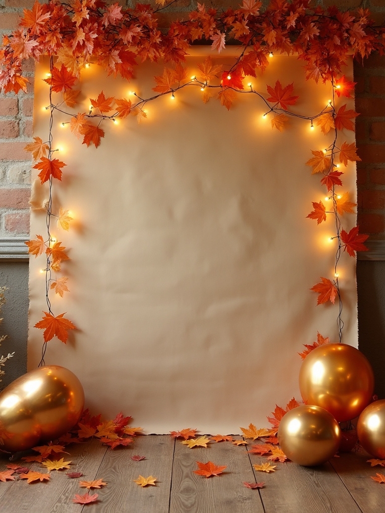 kraft paper backdrop charm