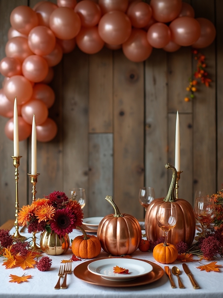 metallic accents for autumn