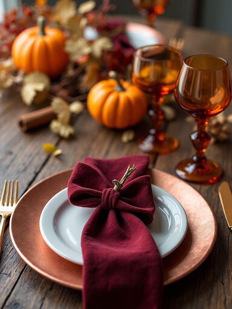 personalized rustic place settings