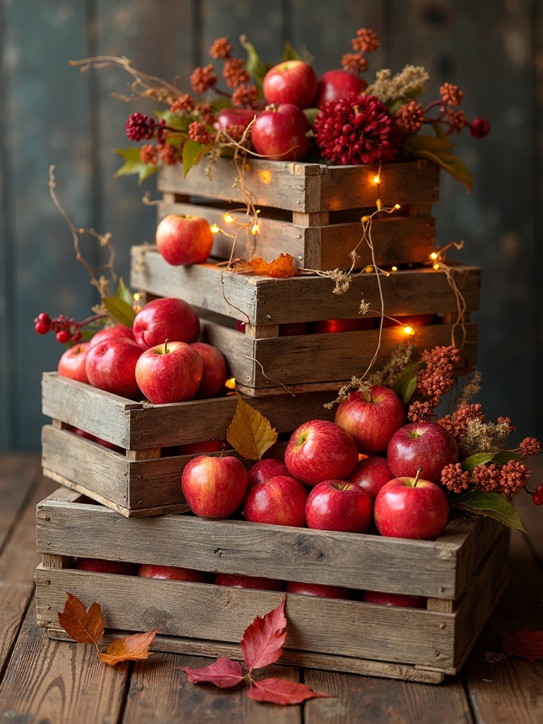 rustic apple themed decorations