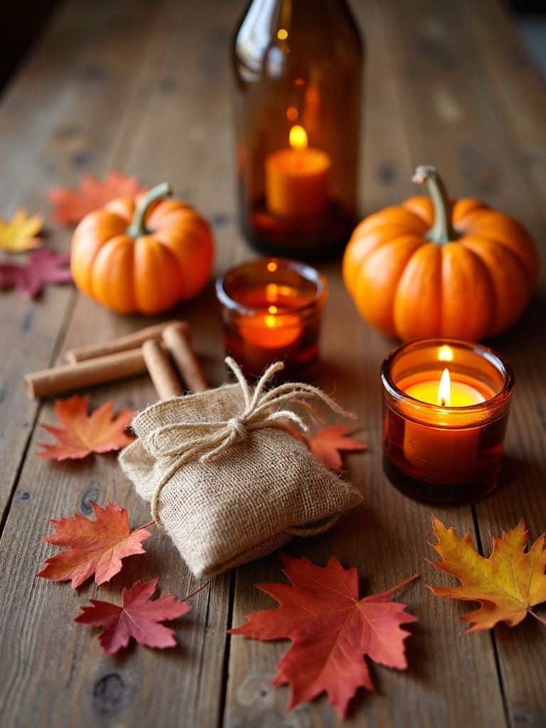 rustic autumn party favors
