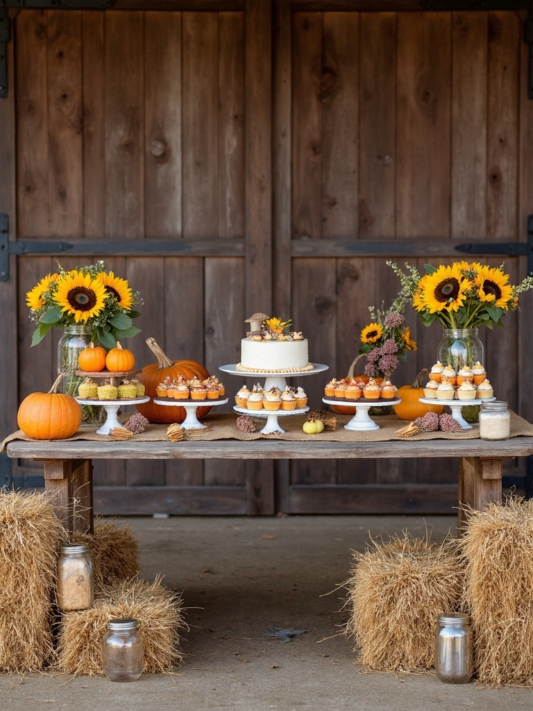 rustic dessert table decor
