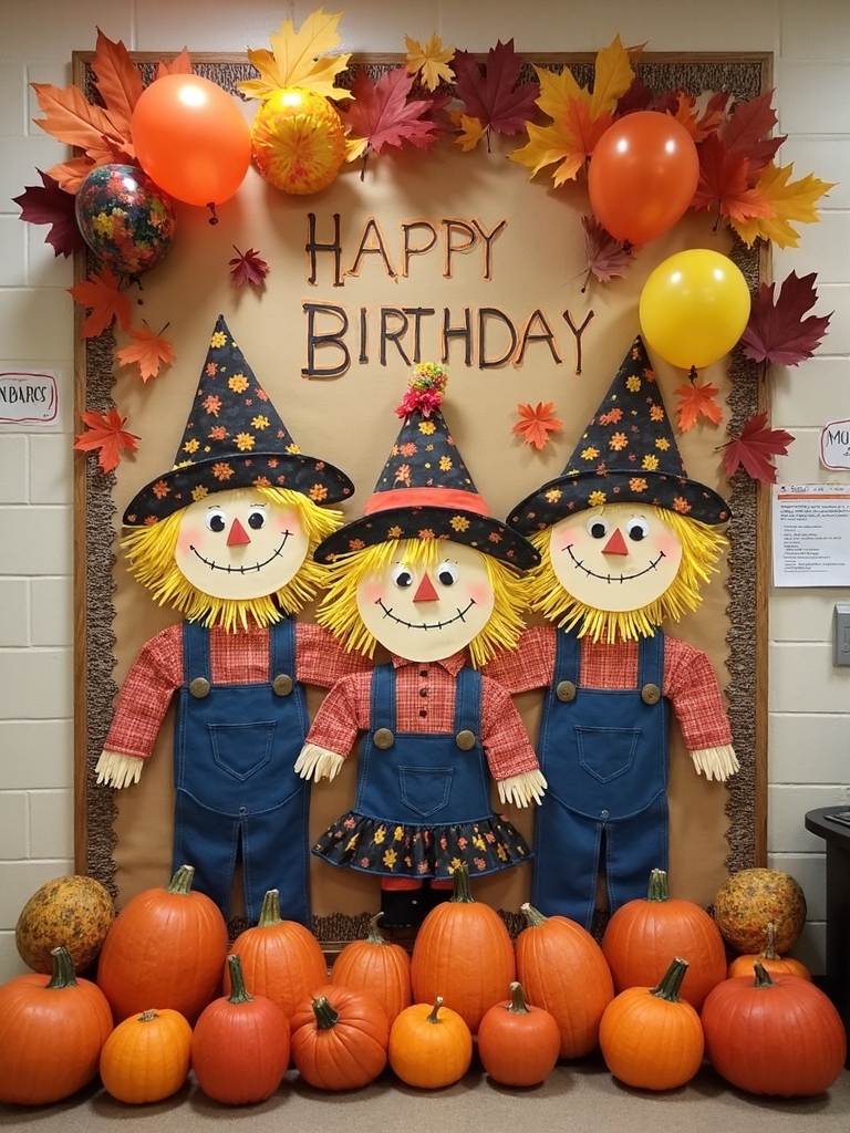 scarecrow birthday celebration decorations