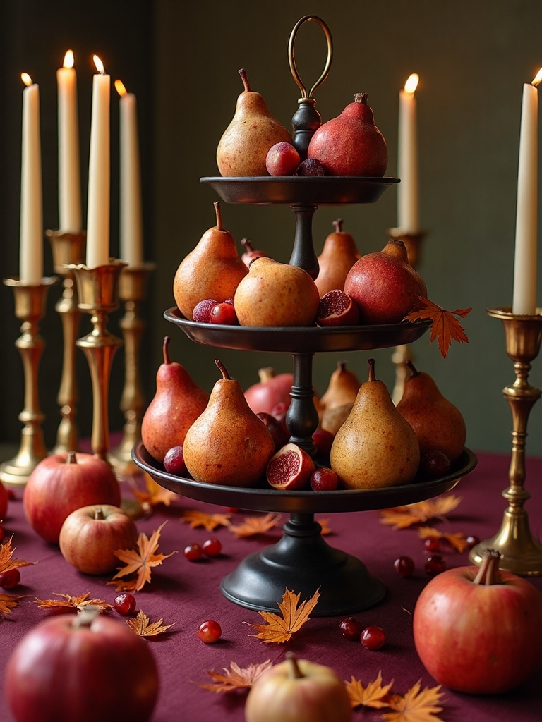 seasonal fruit table decor