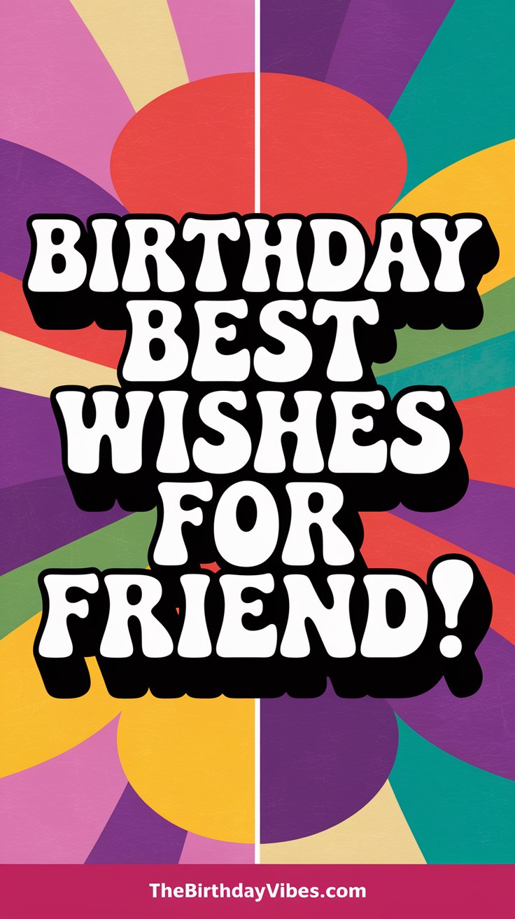 birthday best wishes for friend