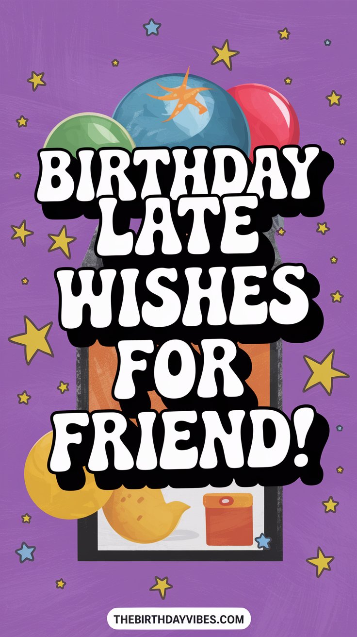 birthday late wishes for friend