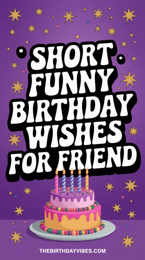 Short Funny Birthday Wishes for a Friend