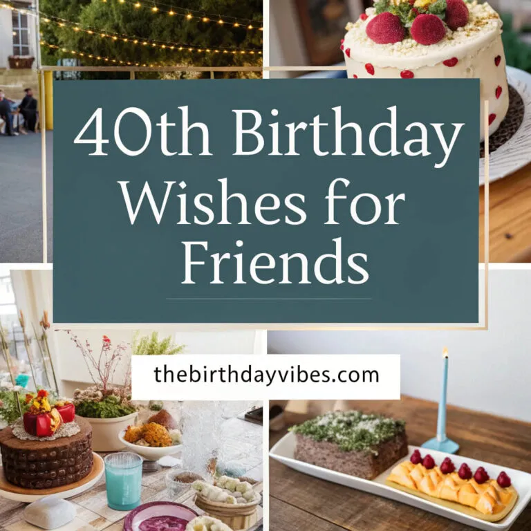 40th Birthday Wishes for a Friend: 40 Fabulous Messages to Mark the Milestone!