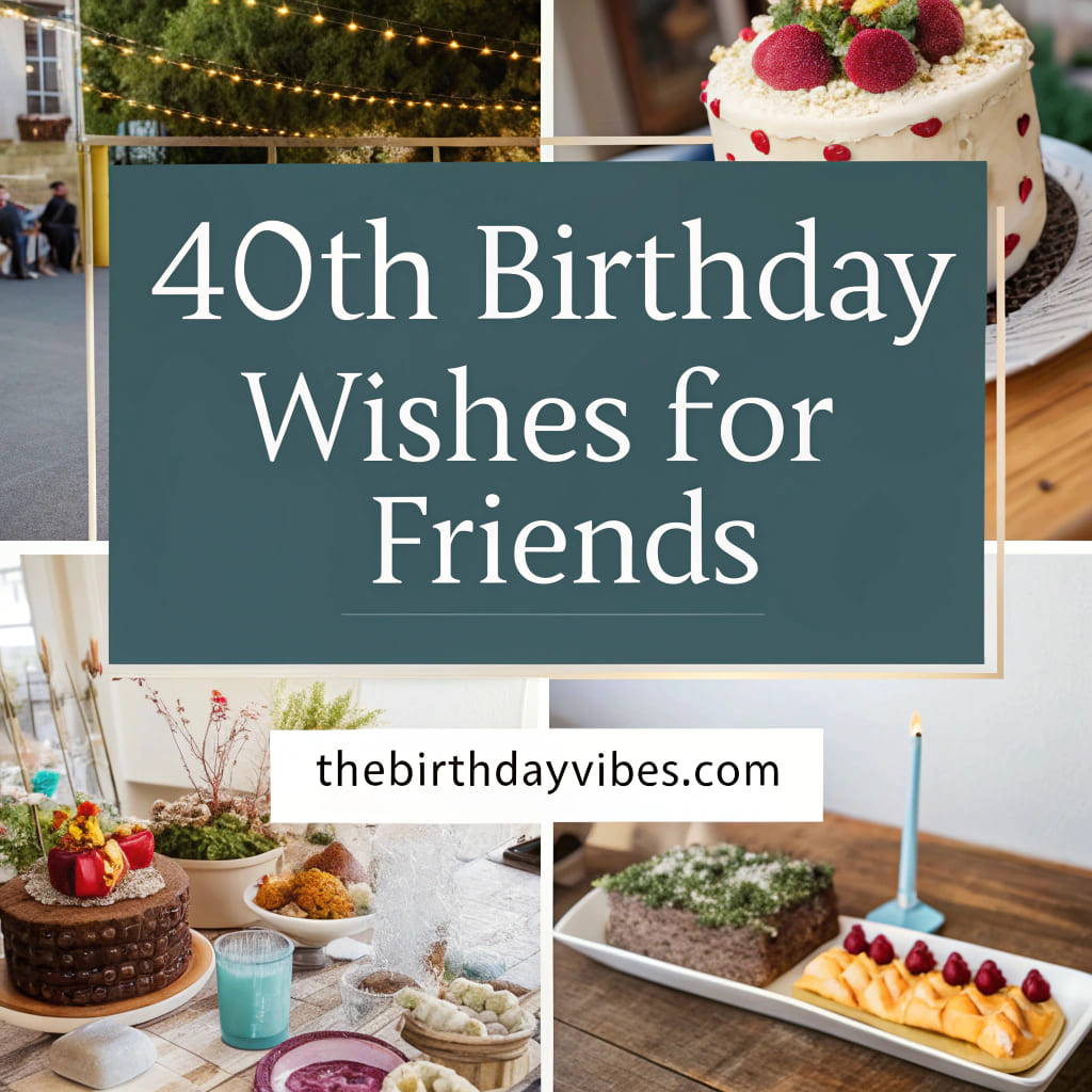 40th birthday wishes for friends