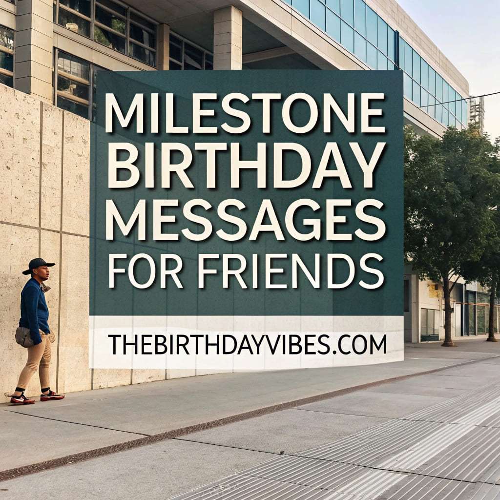 milestone birthday messages for friends
