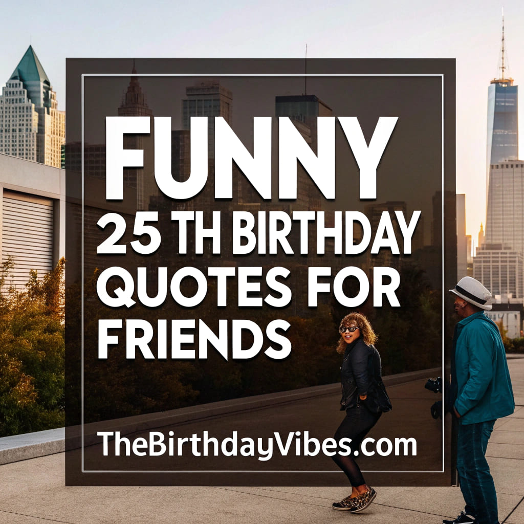 funny 25th birthday quotes for friends