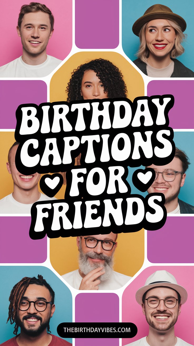 birthday captions for friends