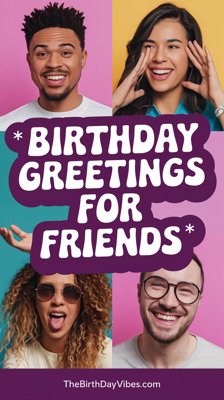 birthday greetings for friends
