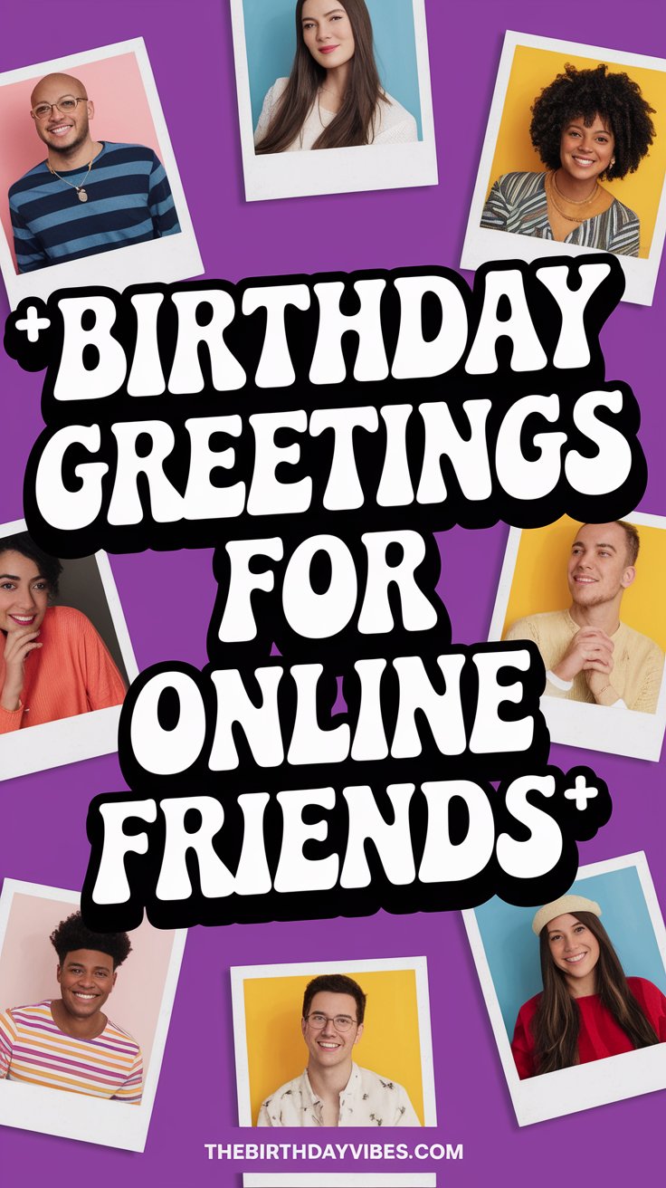 birthday greetings for online friends