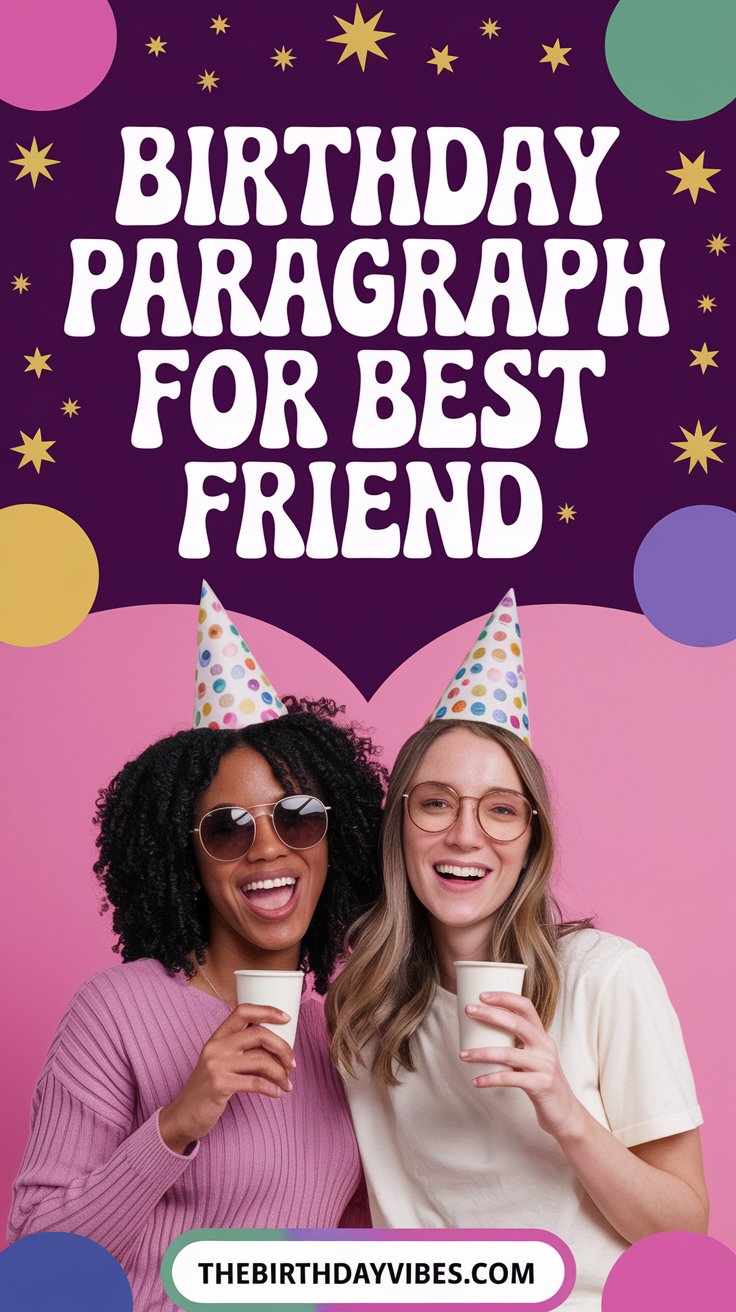 Birthday Paragraph for Best Friend