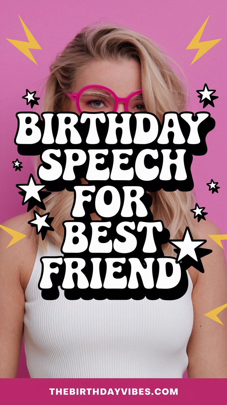 birthday speech for best friend