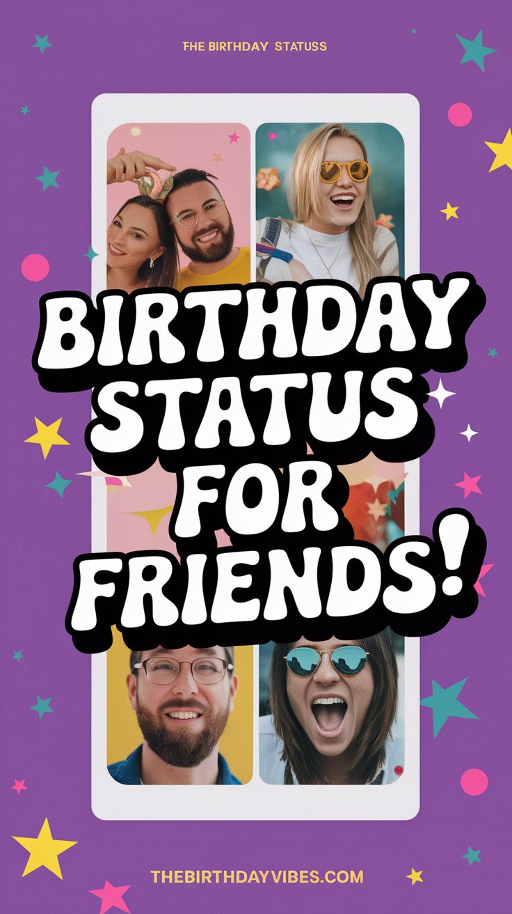 birthday status for friends