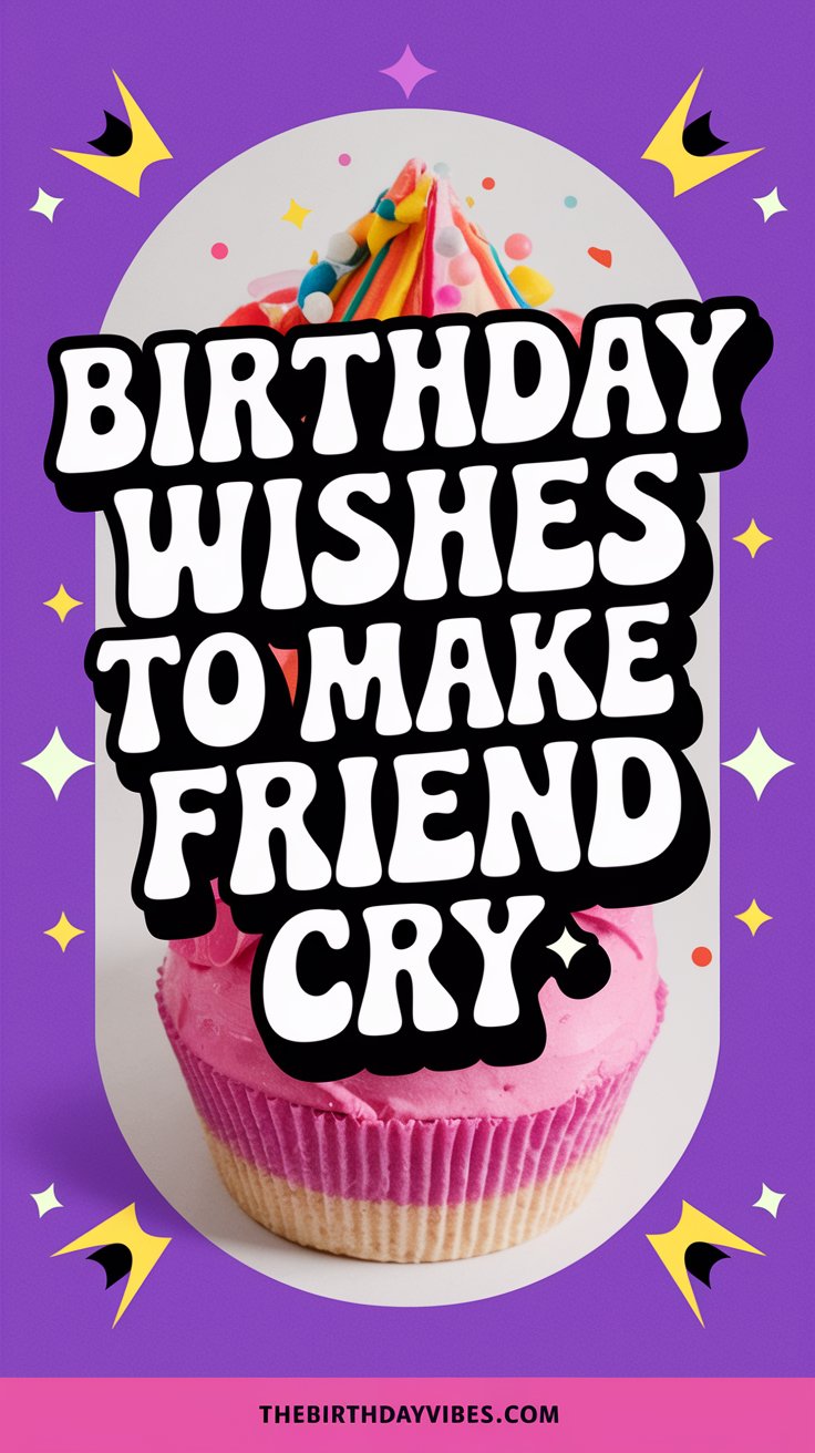 birthday wishes to make friend cry