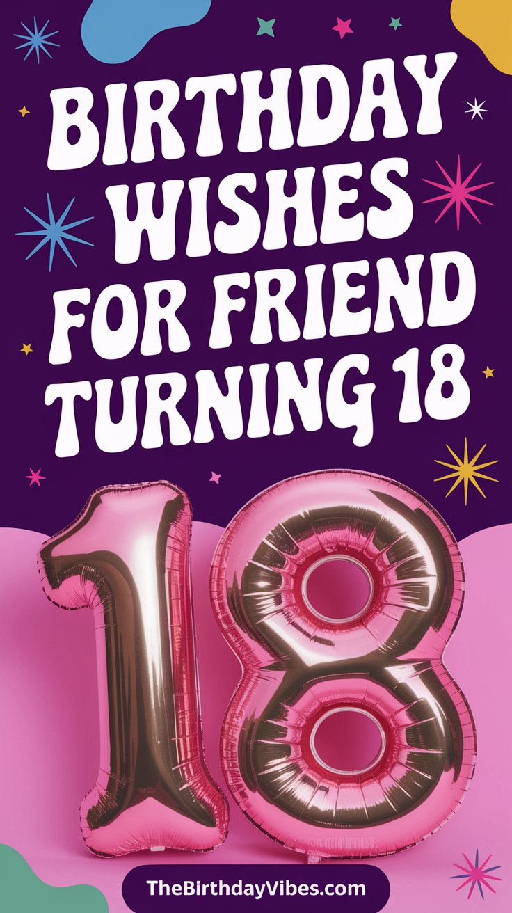 birthday wishes for friend turning 18