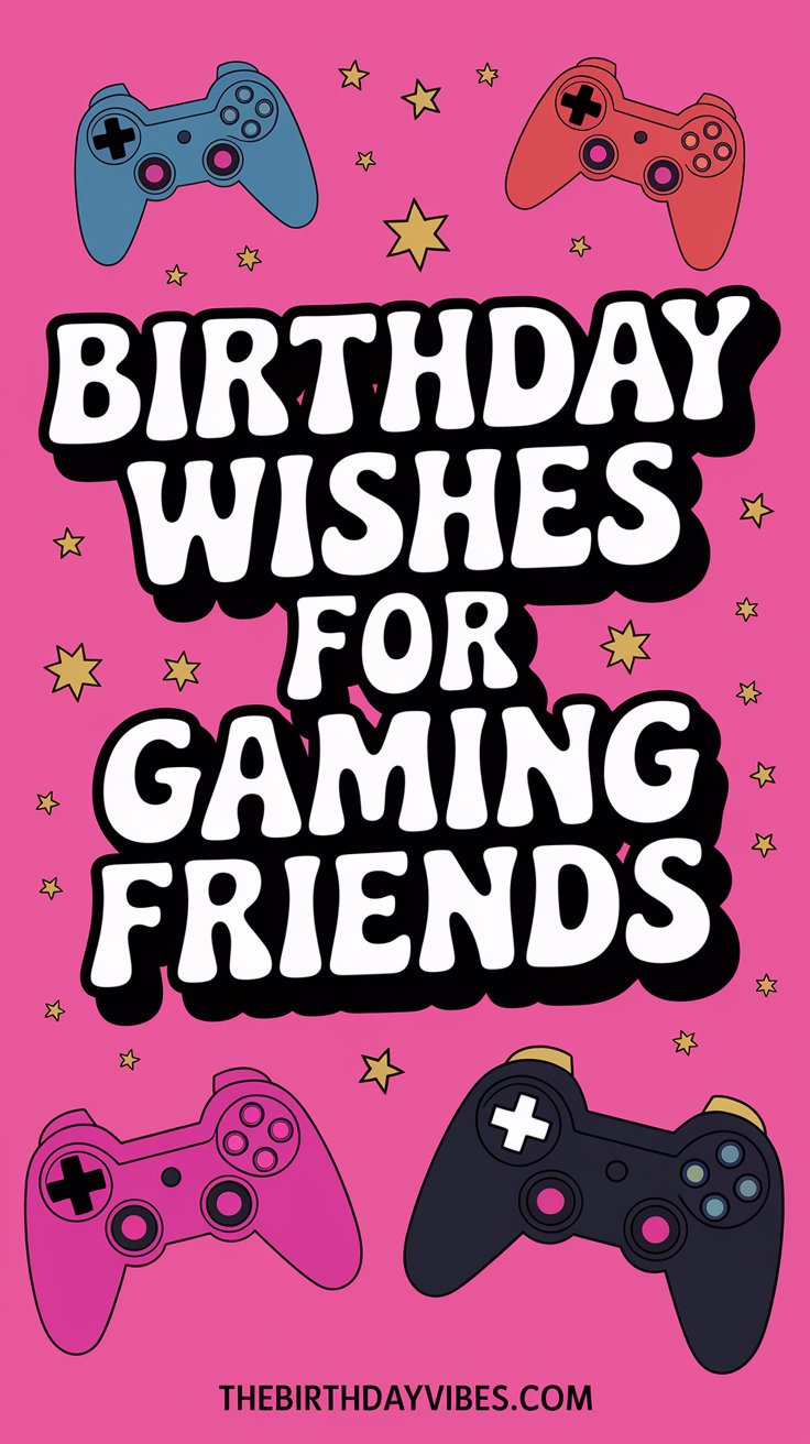 birthday wishes for gaming friends