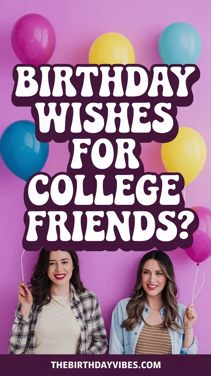 30+ Birthday Wishes for College Friends: From All-Nighters to Celebrations