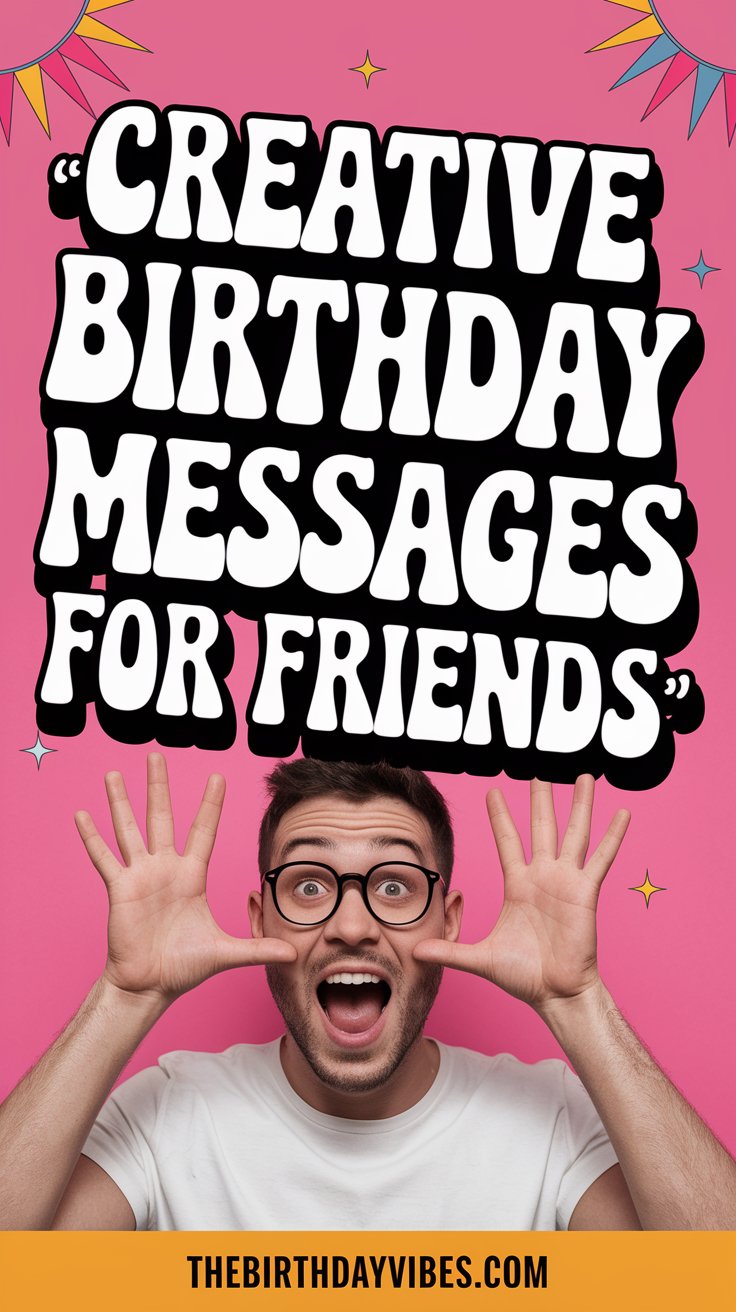 creative birthday messages for friends