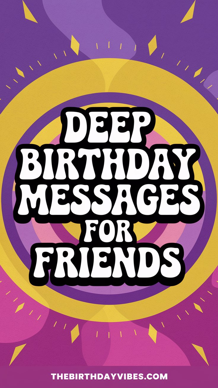 deep birthday messages for friends