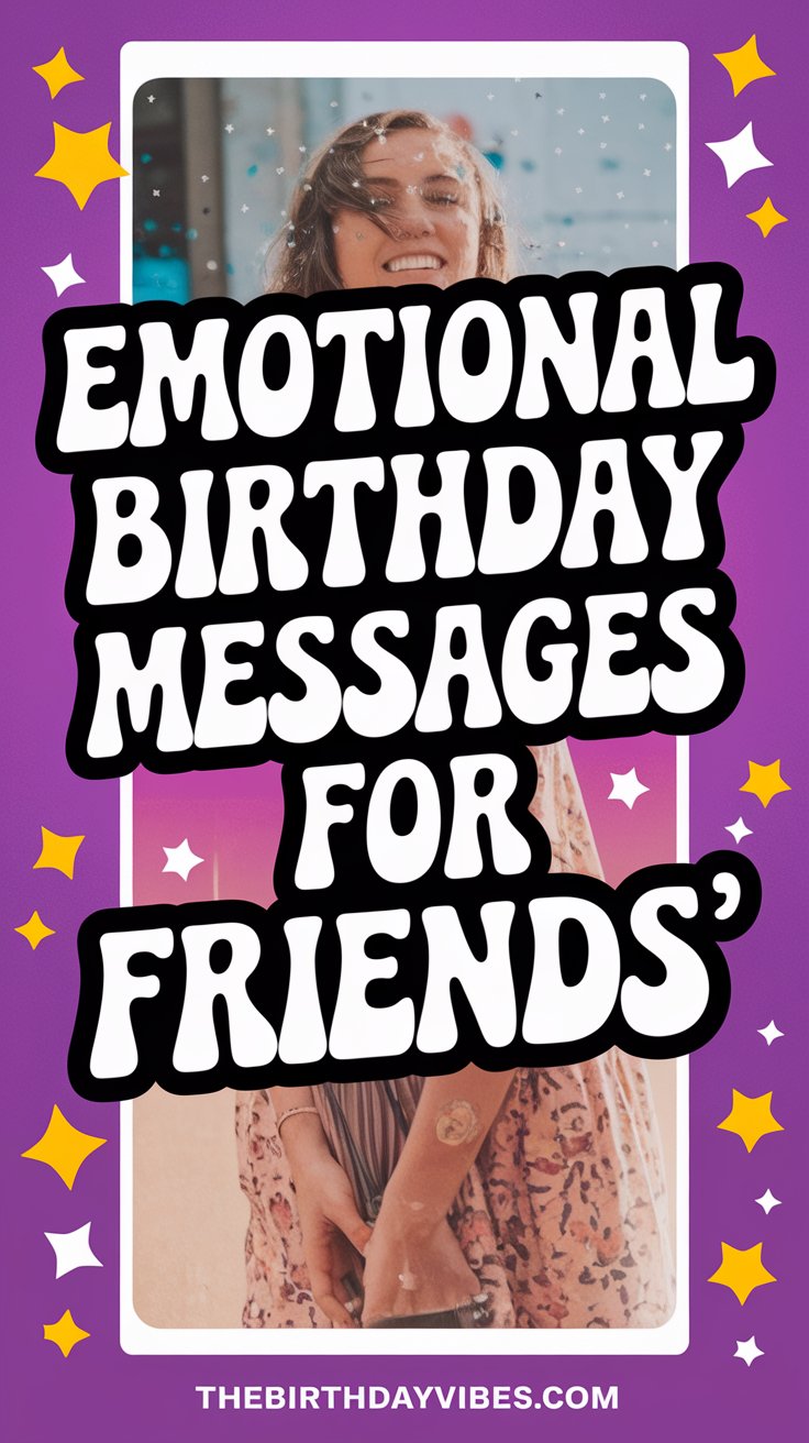 emotional birthday messages for friends