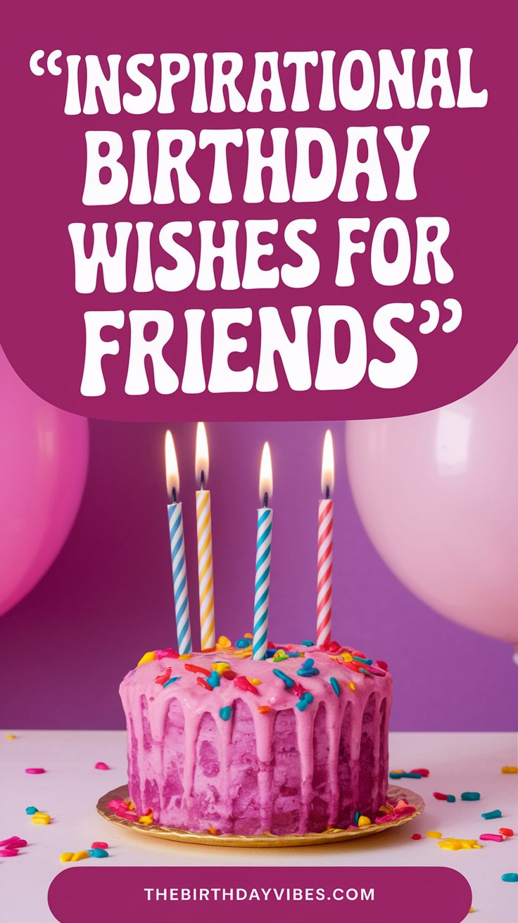 inspirational birthday wishes for friends