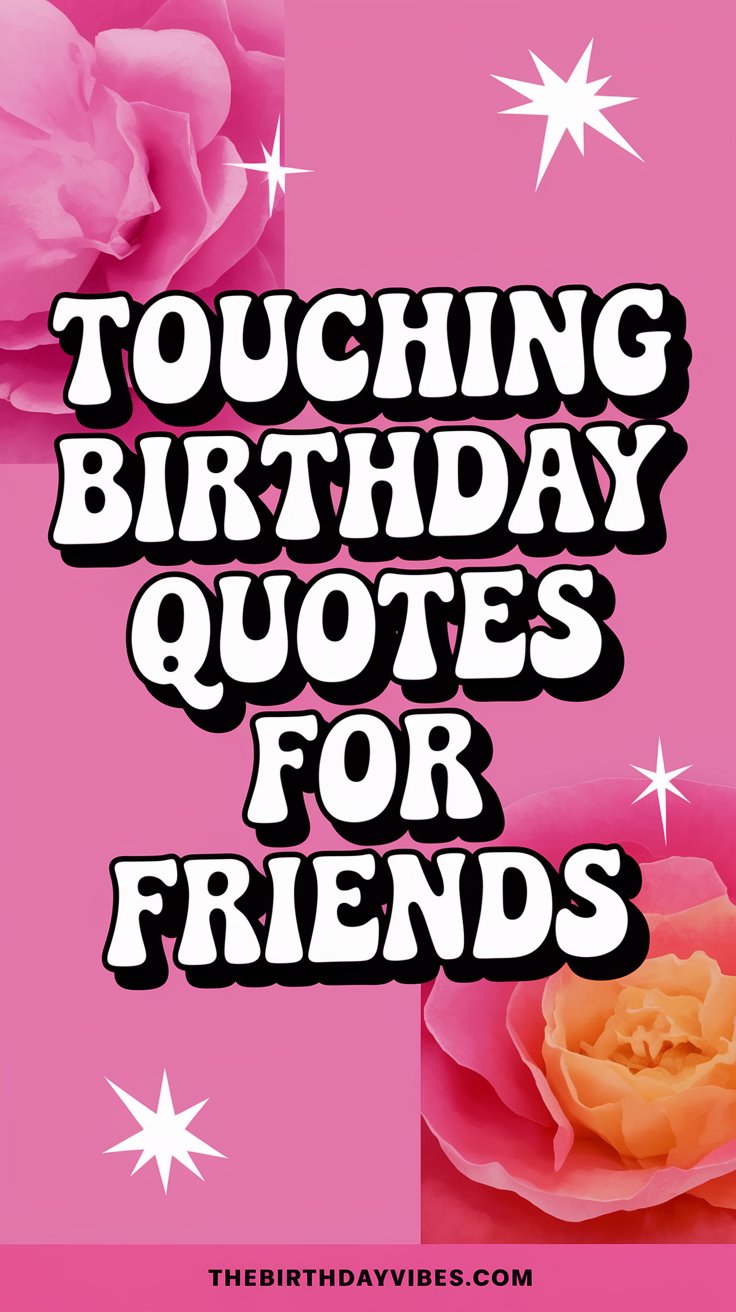 touching birthday quotes for friends