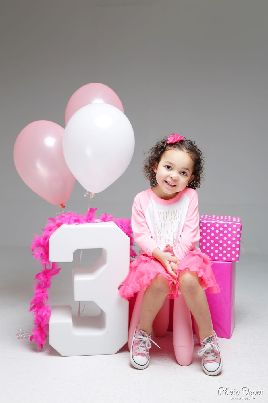 3rd Birthday Photoshoot Ideas for Baby Girl