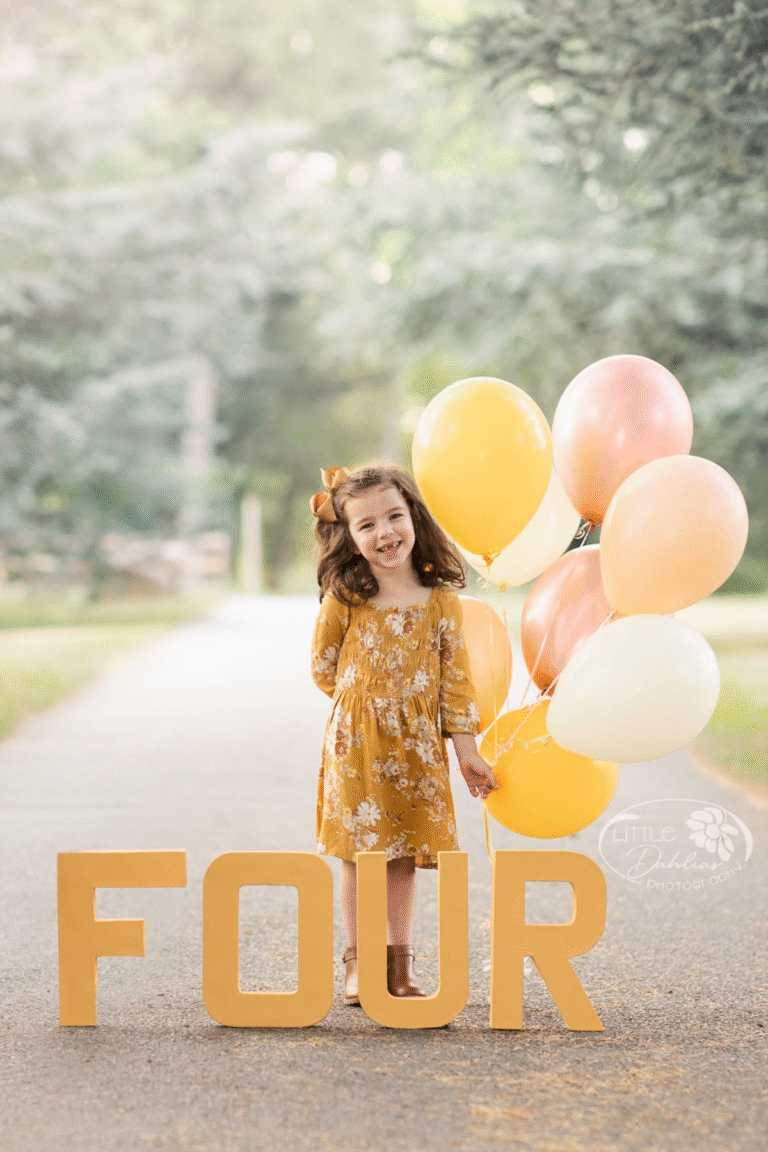 13 Creative 4th Birthday Photoshoot Ideas for Girl