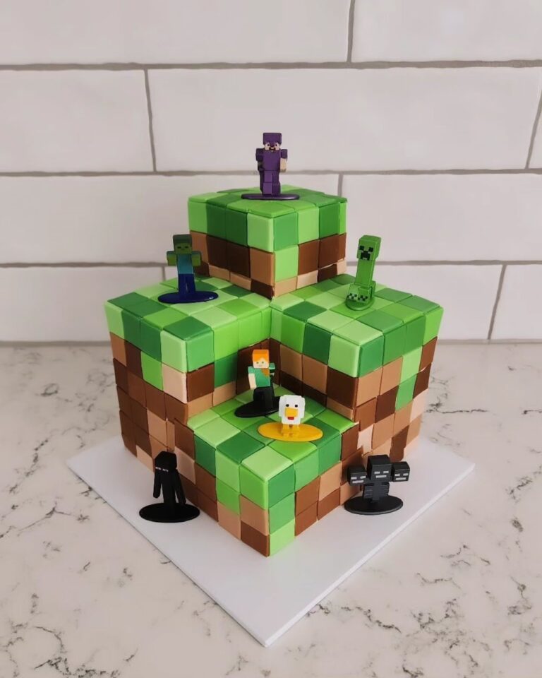 19 Creative Minecraft Birthday Cake Ideas