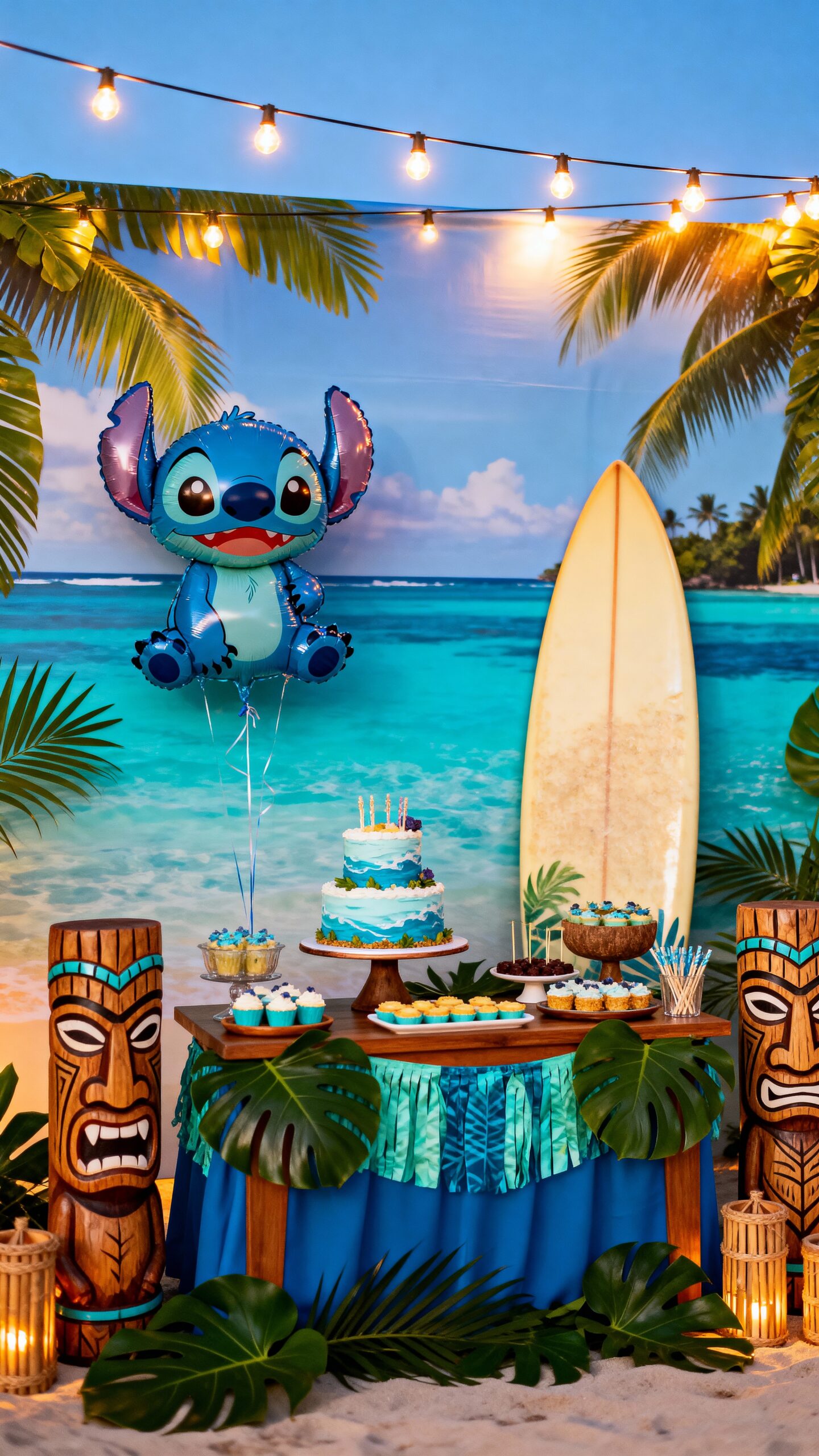 blue lagoon backdrop magic