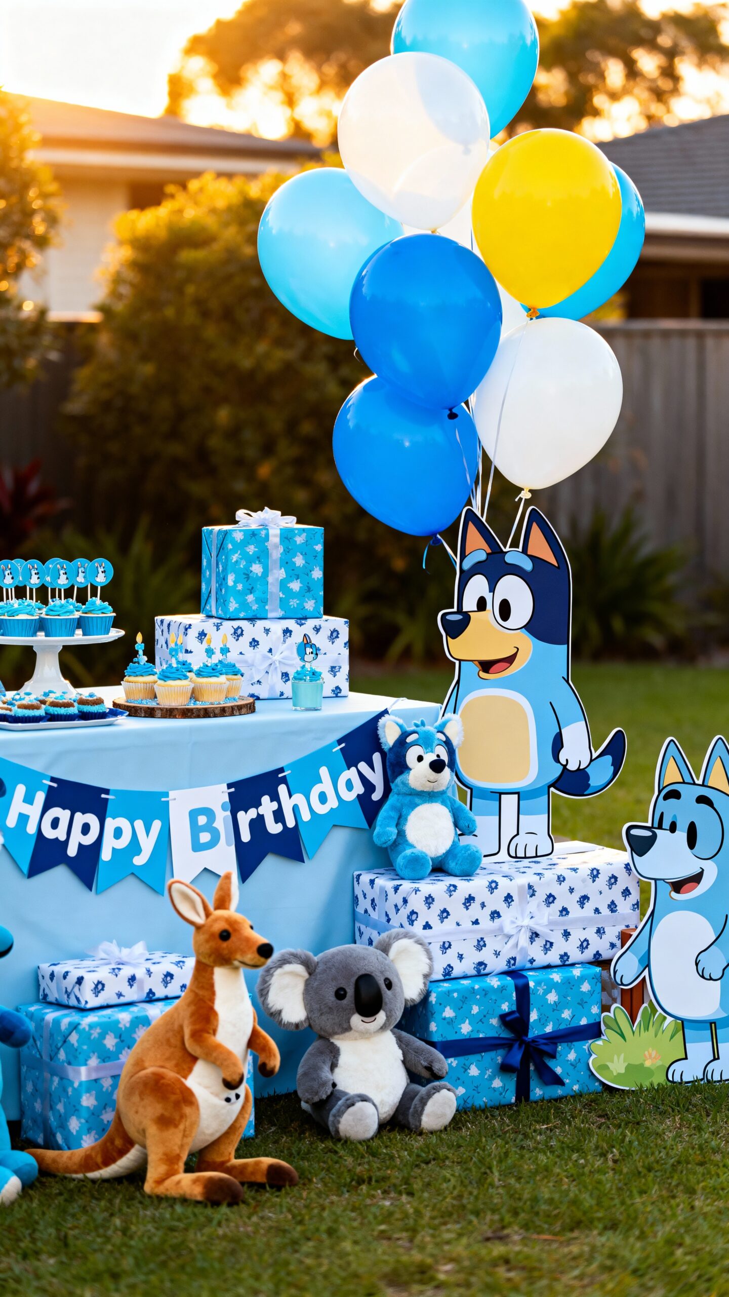 bluey themed pass the parcel surprise