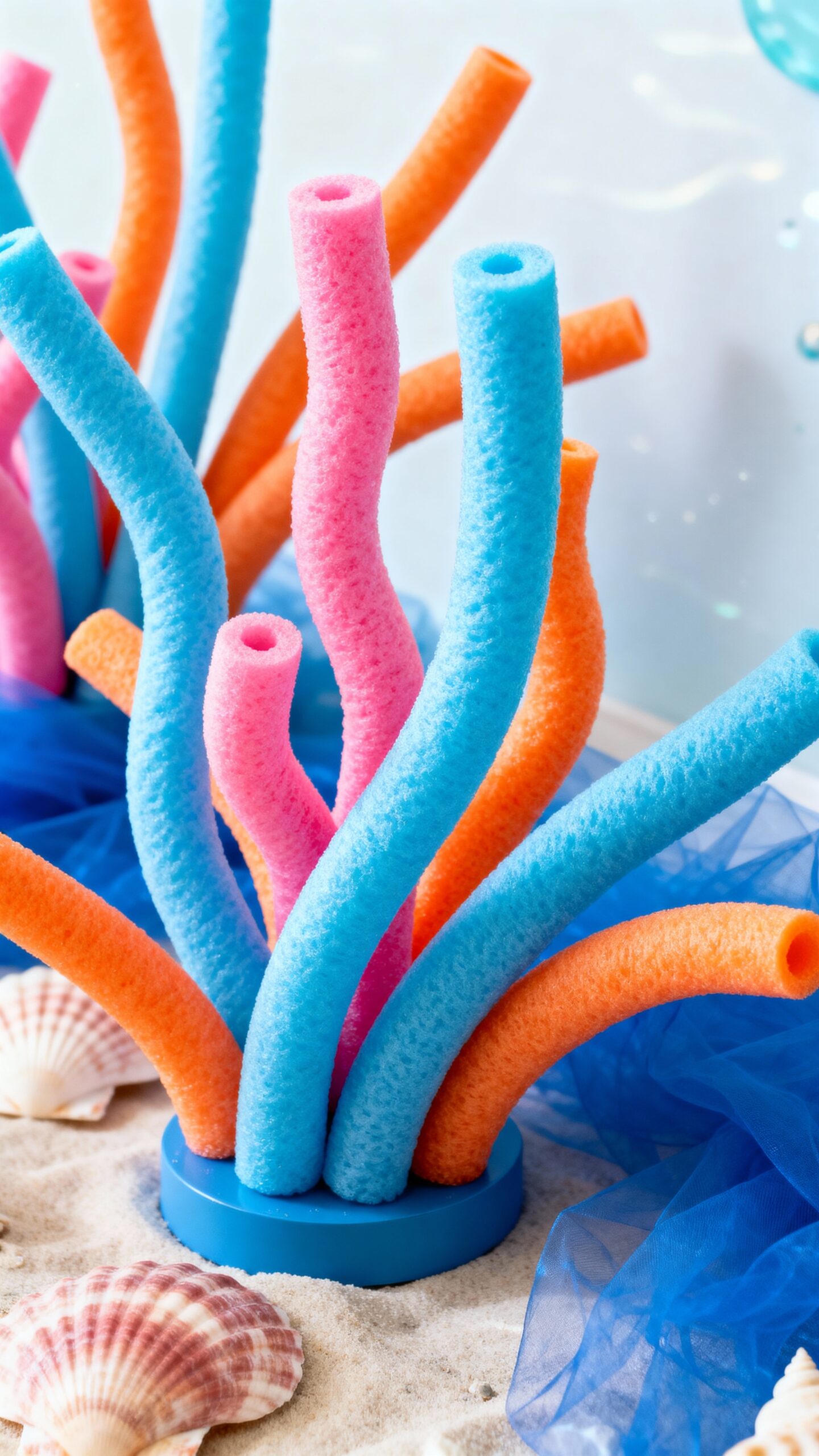 captivating ocean inspired pool noodle centerpieces