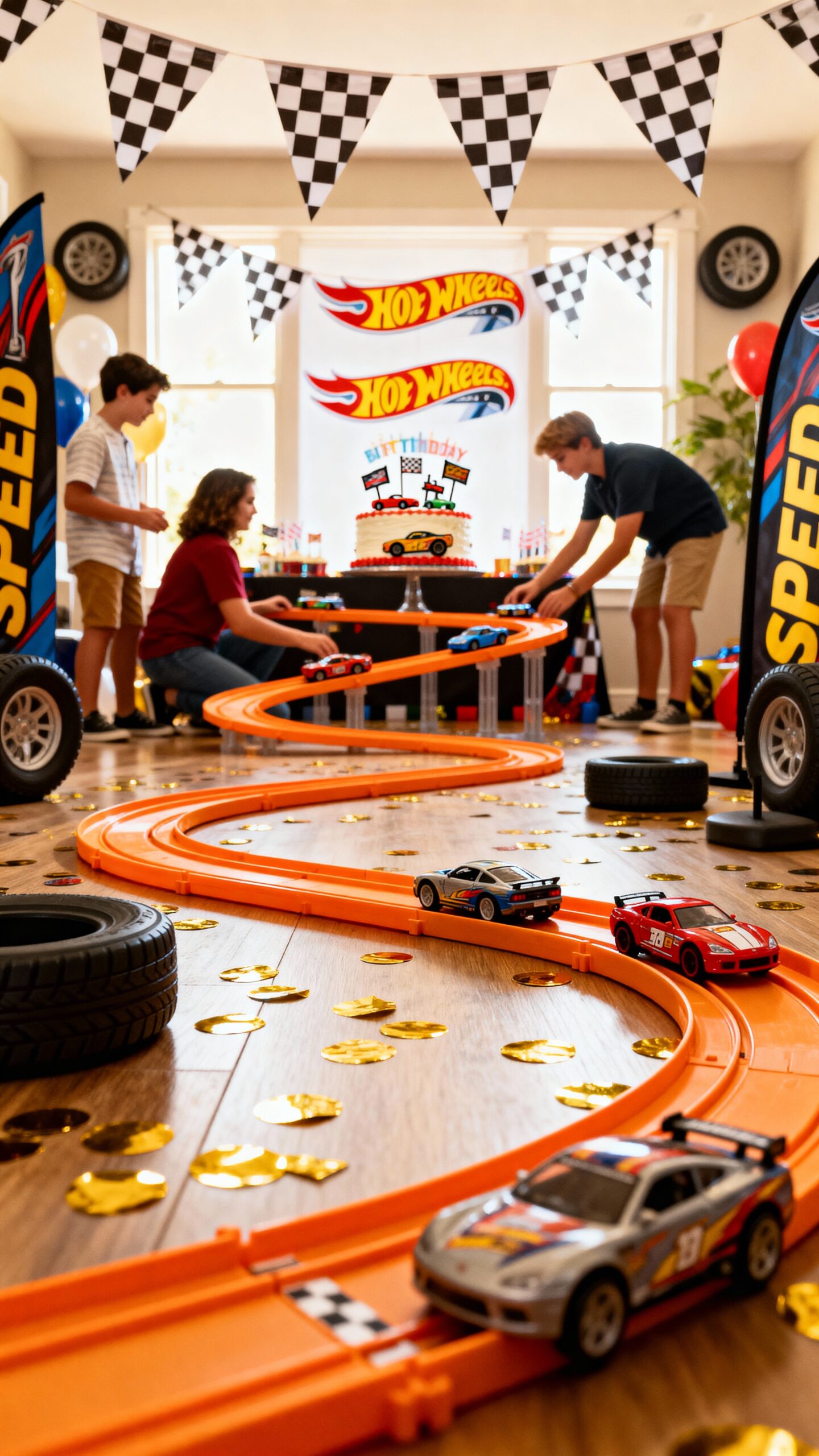 customizable multi level racing circuit playground