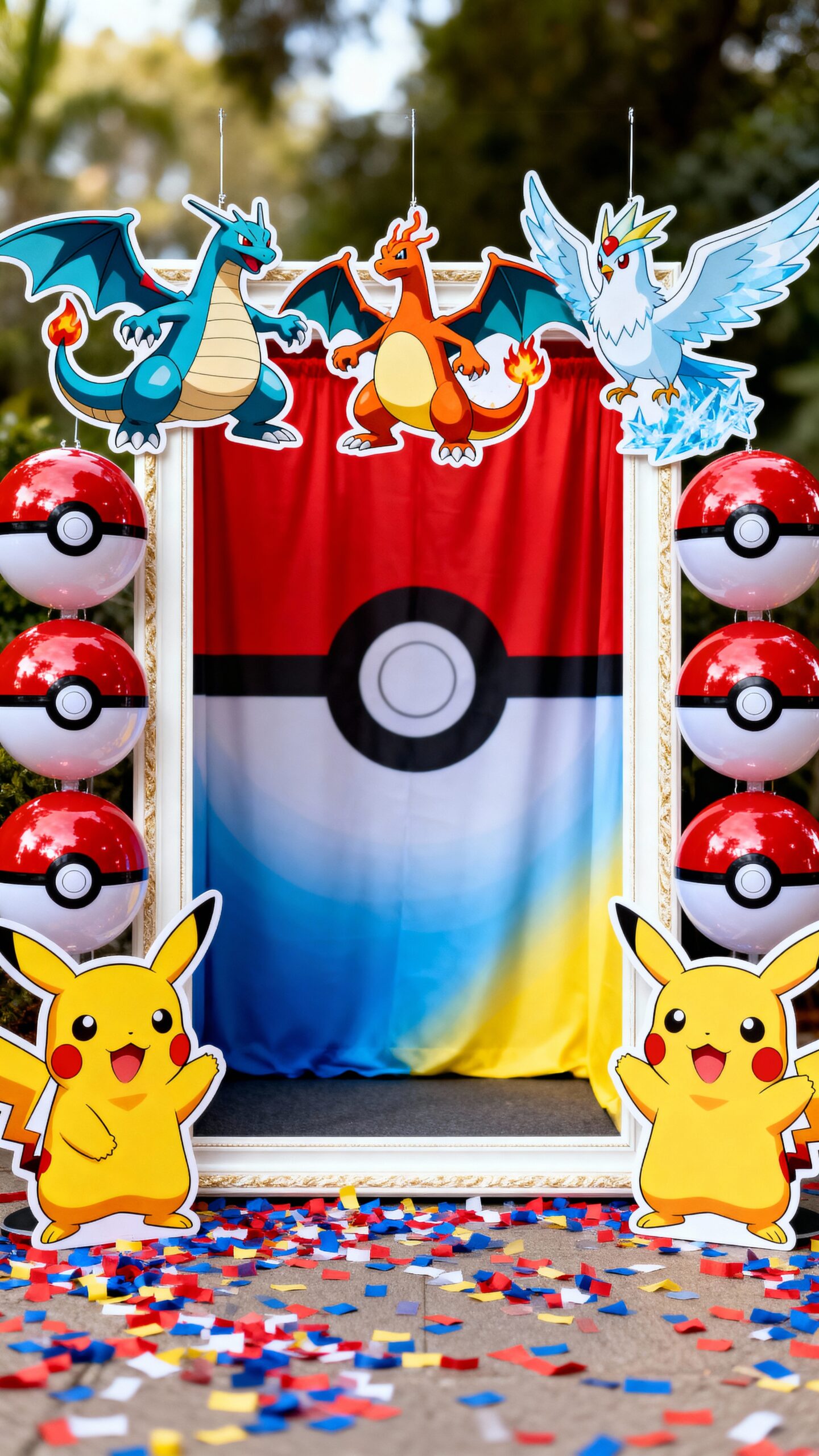 customizable pokemon themed photo booth experience