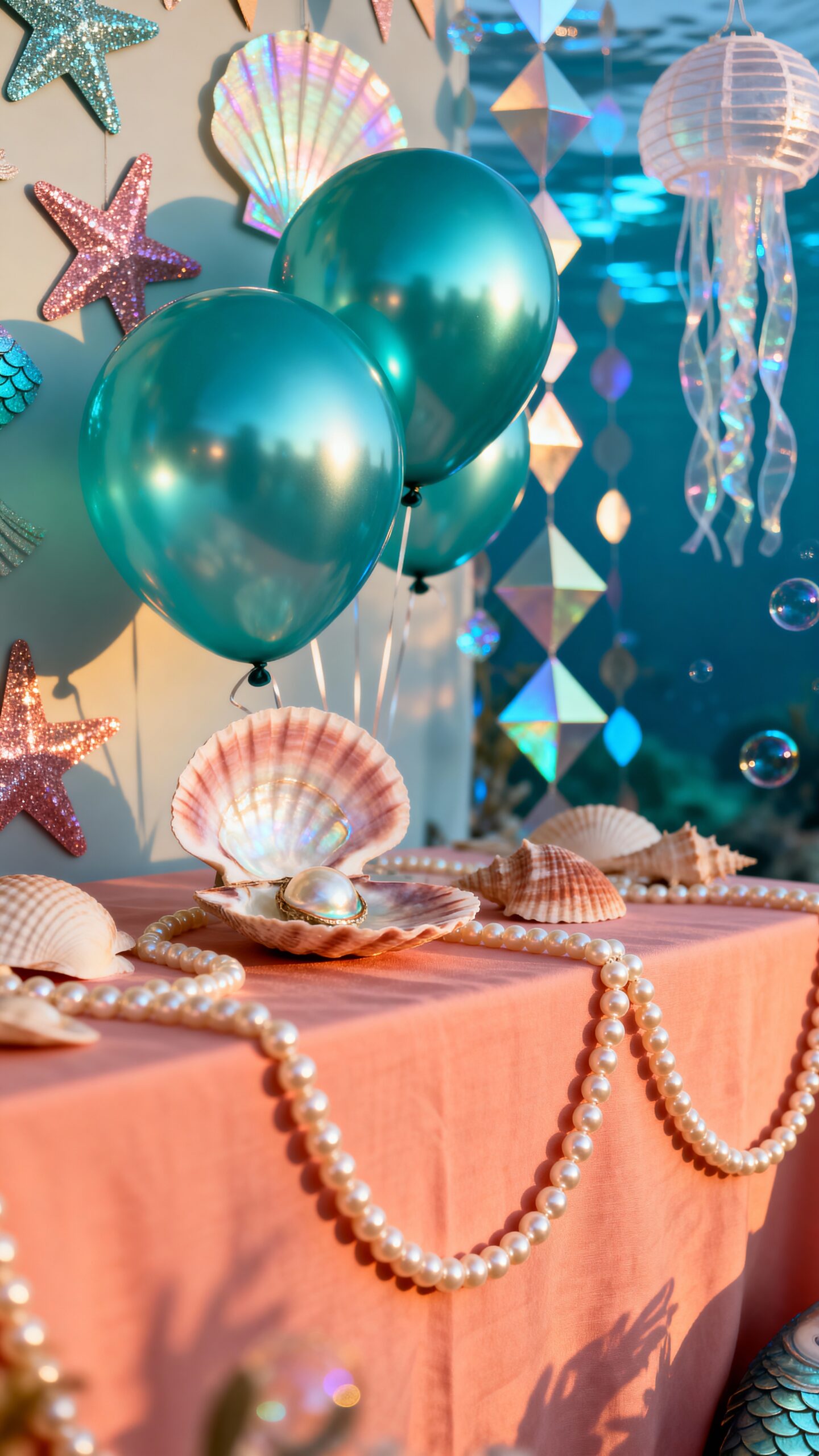 dreamy mermaid themed birthday party celebration