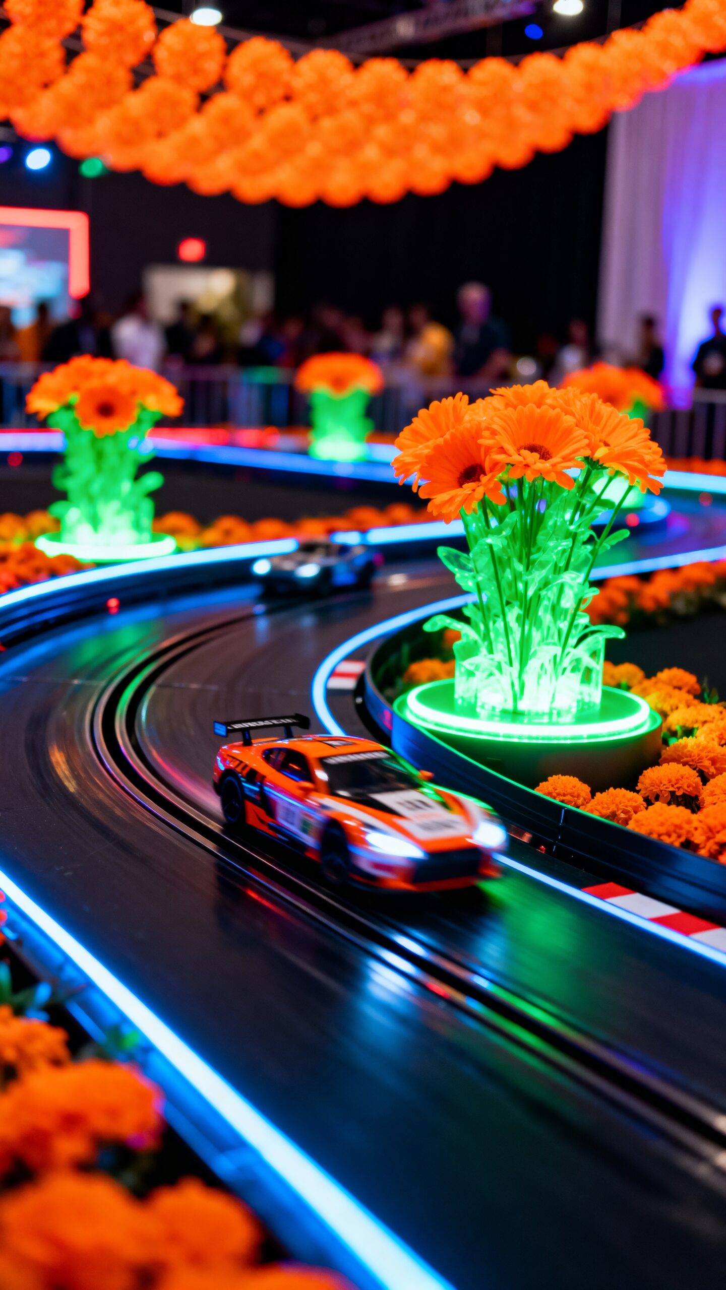 electrifying neon glow racing extravaganza