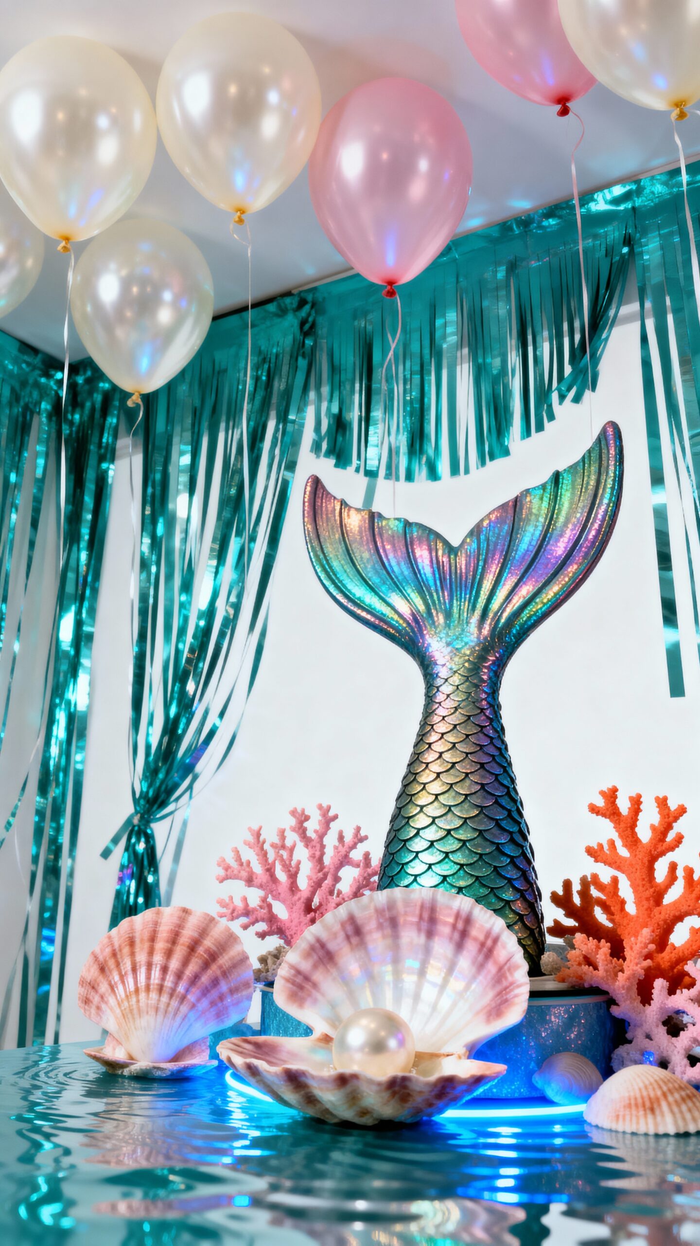 enchanting iridescent underwater mermaid decorations