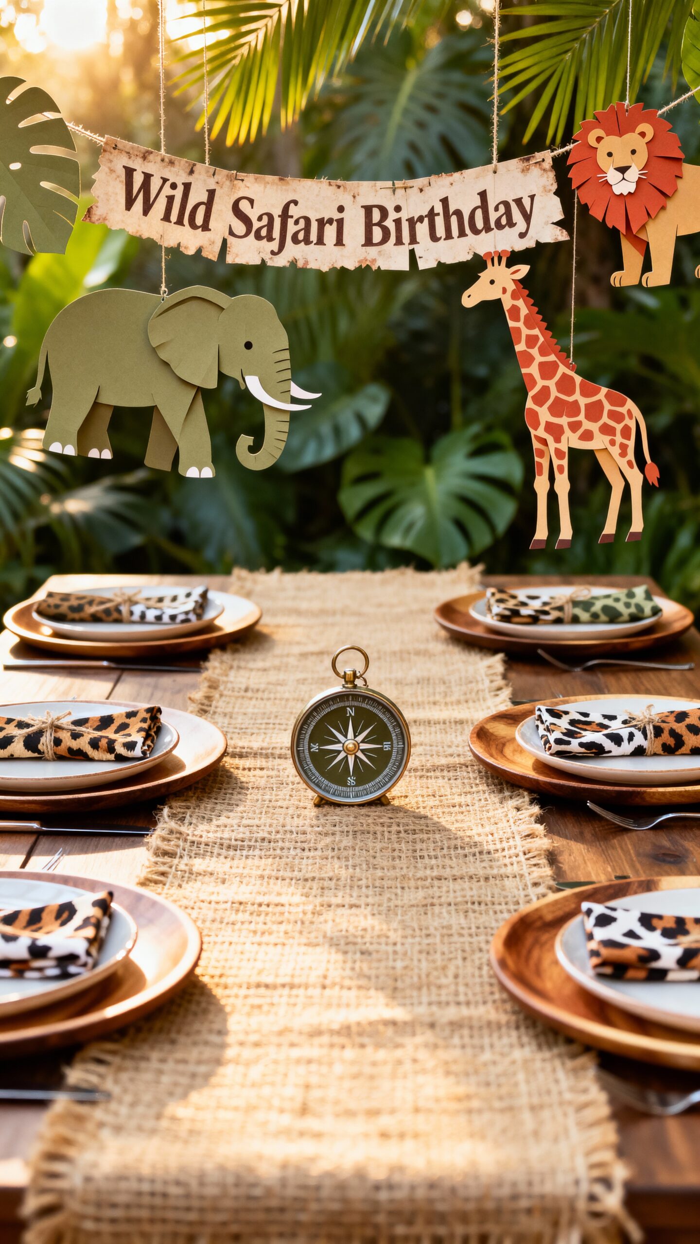 handmade animal decor transforms party space