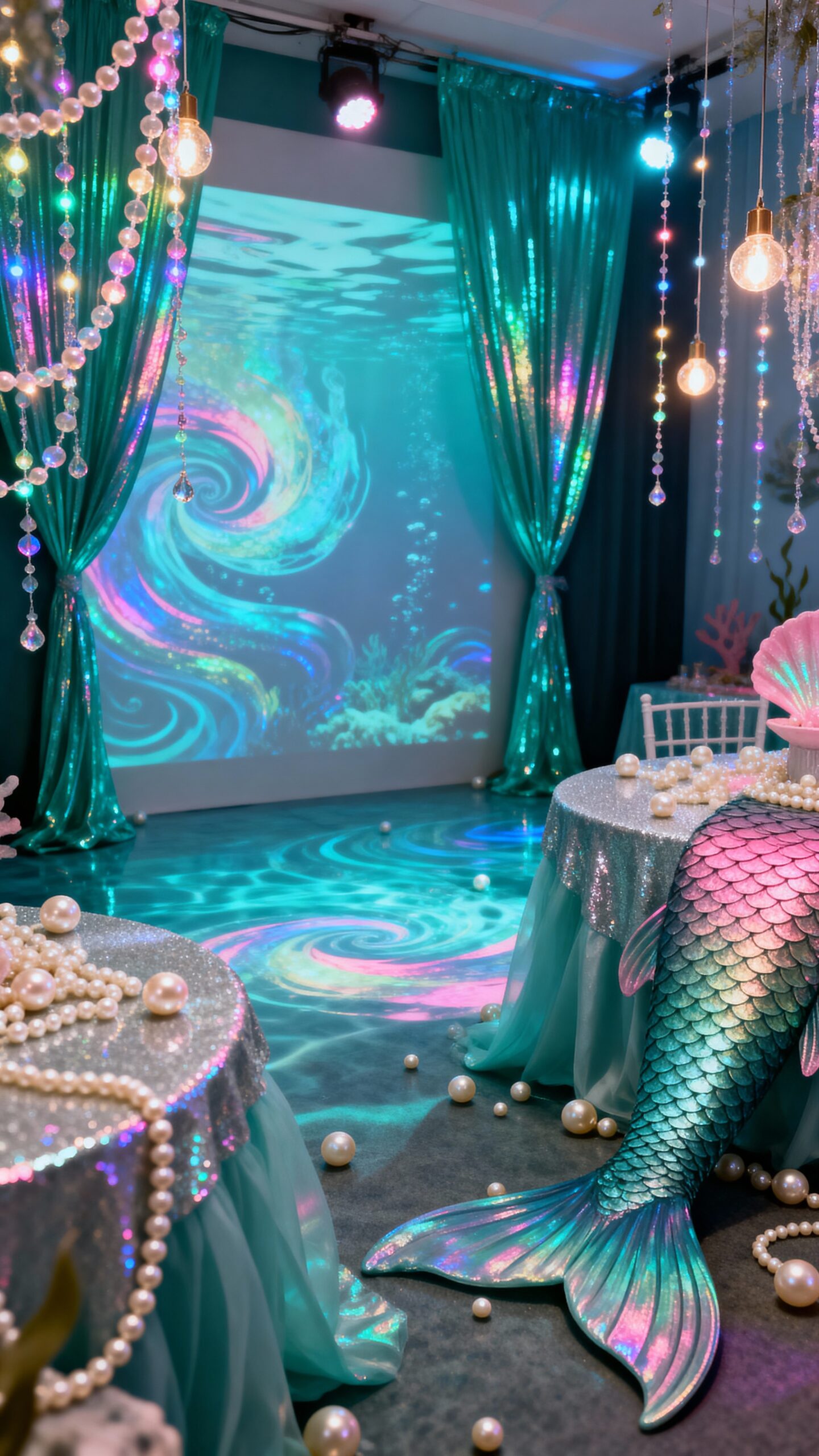 mesmerizing underwater lighting displays