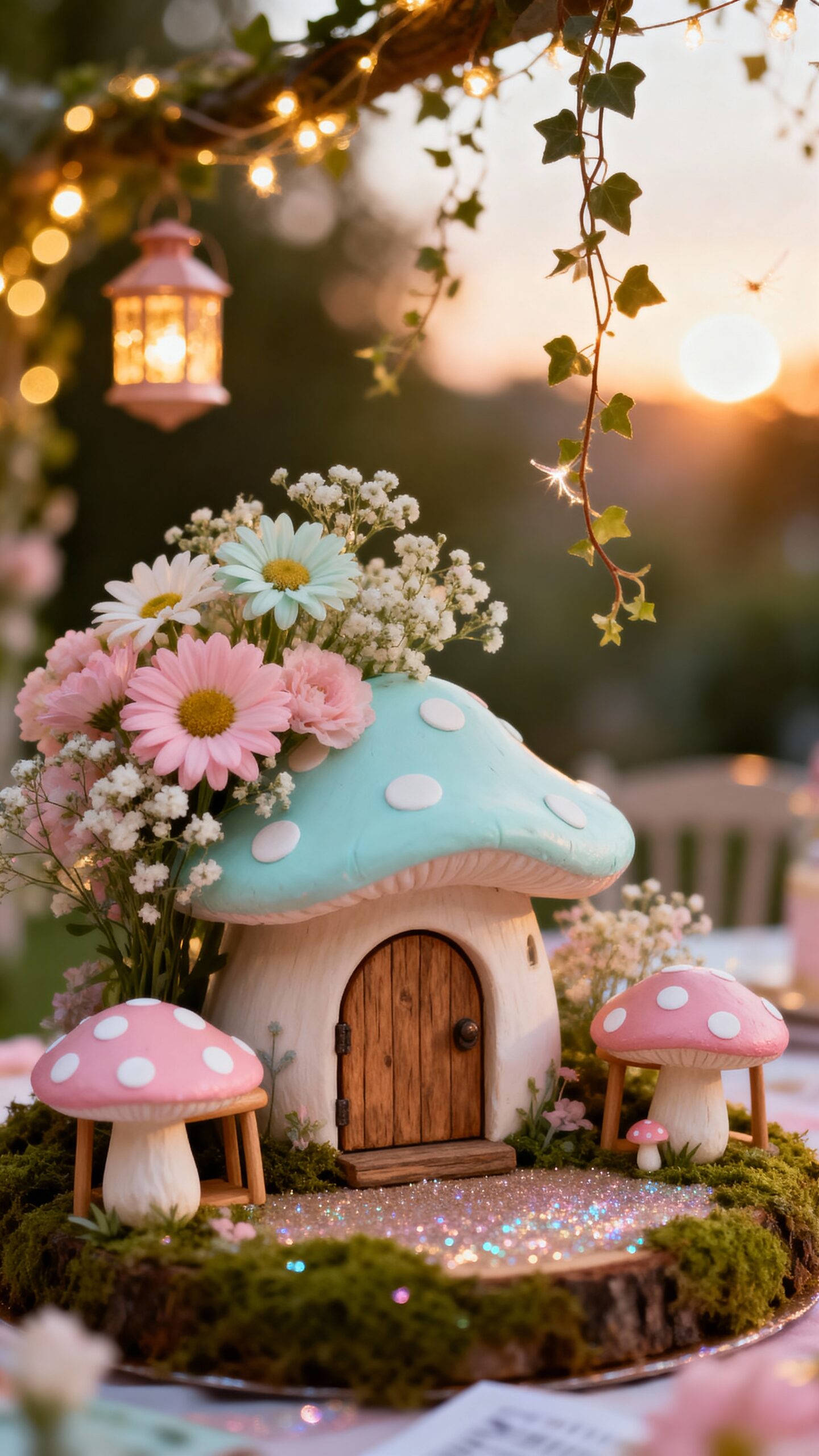 miniature enchanting fairy door village