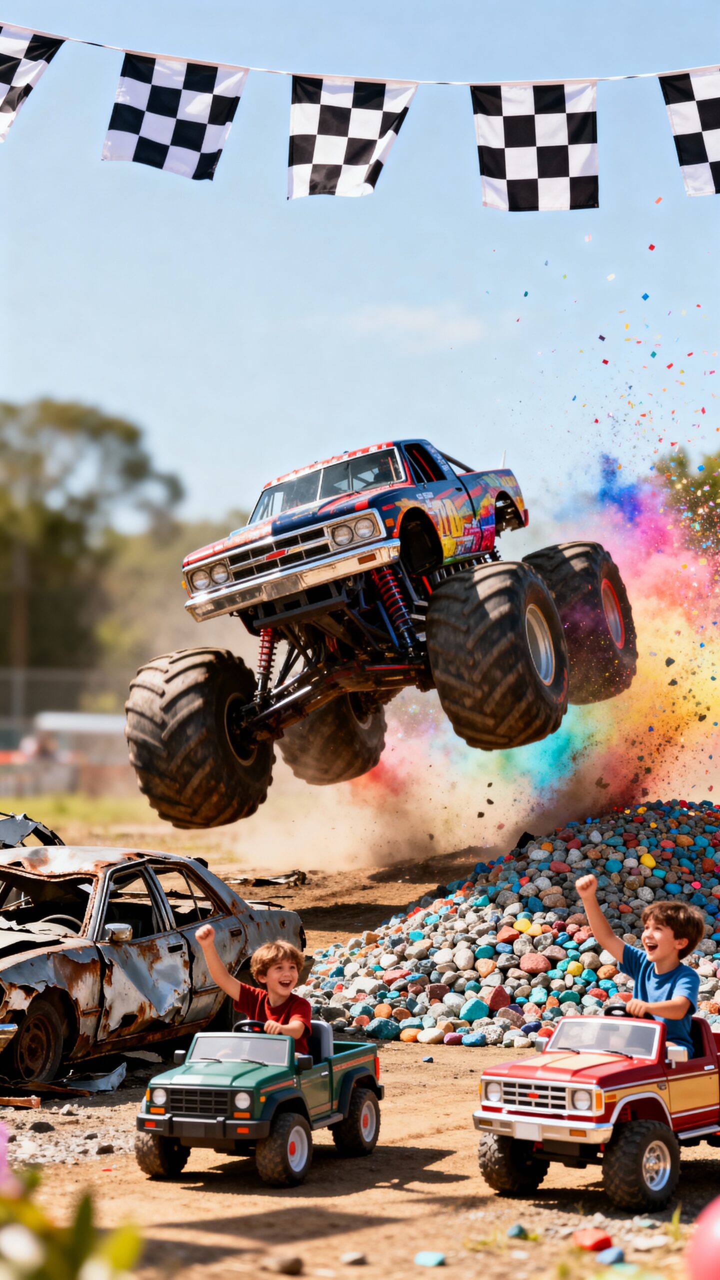 monster truck action party